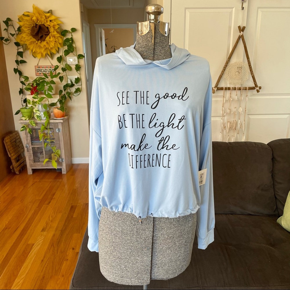Positive affirmation see the good be the light make the difference long sleeve